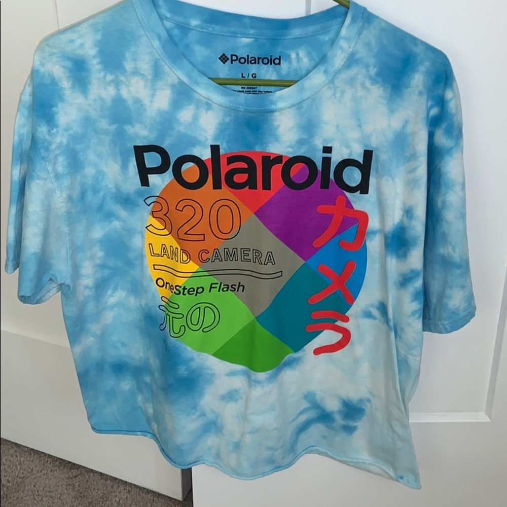 Polaroid crop top